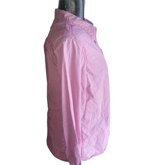 Original Weatherproof Vintage Red and White Gingham Button-Up Shirt L - Picture 3 of 6